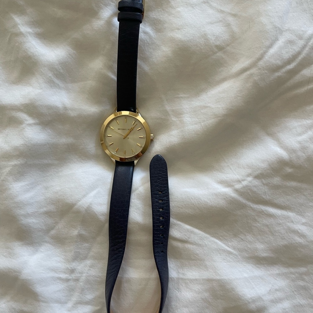 MICHAEL Michael Kors Gold and Navy Women's Watch
